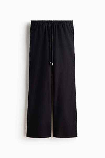 H&M Linen-blend drawstring trousers