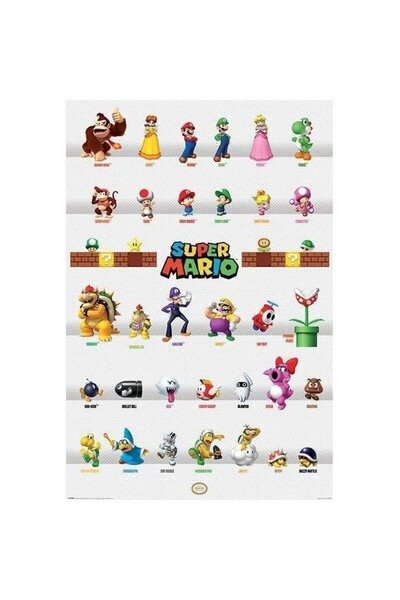Pyramid International Maxi Poster Super Mario (Character Parade)