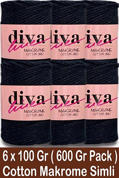 Diva İplik Diva Makrome Cotton Simli 2111 Syh (Pack of 6)