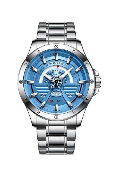 Curren Men's Waterproof Stainless Steel Band Day-Date Quartz Watch 8381 - 46 ...