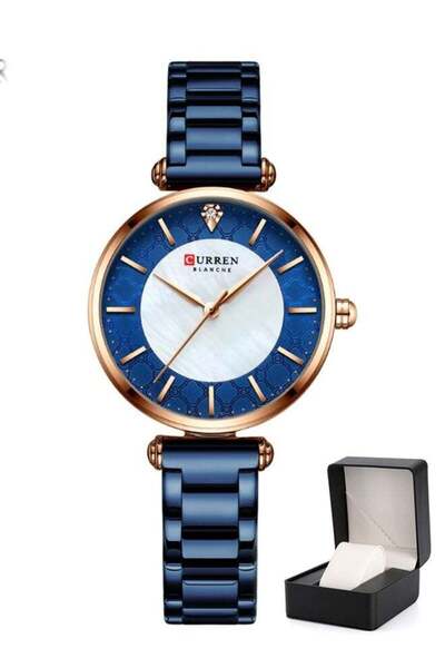 Curren Women's Quartz Watch With Stainless Steel Strap 3ATM With Exquisite Wa...