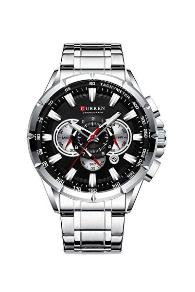Curren Men's Waterproof Stainless Steel Band Chronograph Quartz Watch