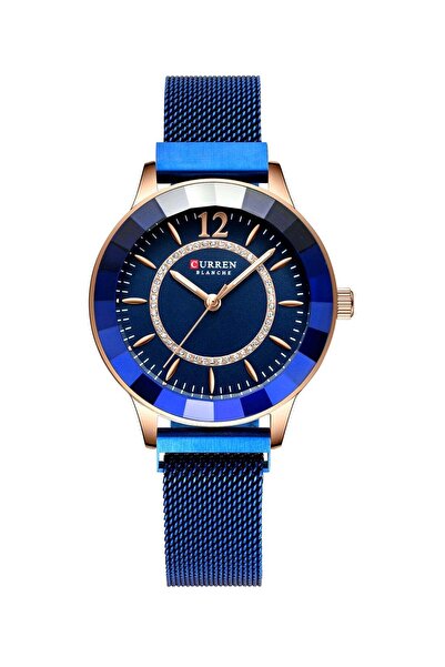 Curren Women's Waterproof Chic Stainless Steel Magnetic Mesh Band Quartz Watch