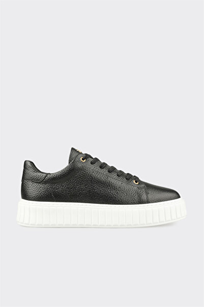 Elle Shoes Siyah Deri Erkek Spor Ayakkabı