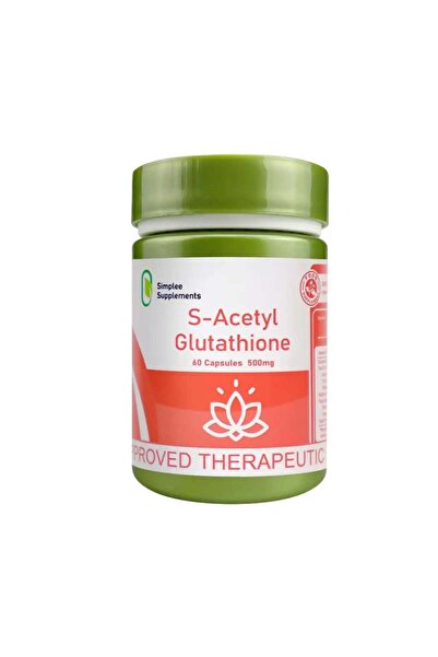 Simplee Supplements 60 كبسولة من إس-أسيتيل جلوتاثيون 500 ملغ