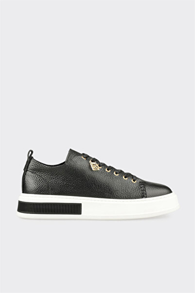Elle Shoes Siyah Deri Erkek Spor Ayakkabı