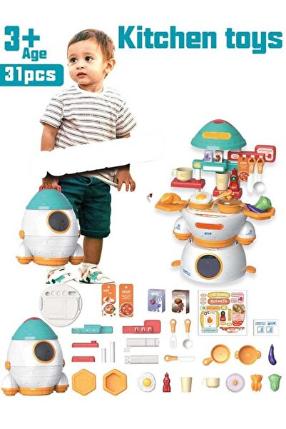 Generic 32PCS kitchen toys, children's game kitchen, indoor kitchen toys, ham...