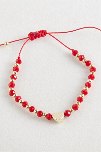 ZERO LAND سوار من خيوط المكراميه الكريستالية على شكل قلب من STOROZAL (63333) ...