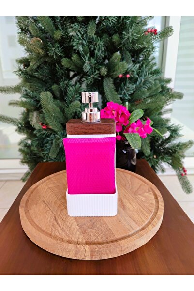 Madame Coco Marais Wooden Lautre Liquid Soap Dispenser - Light Brown