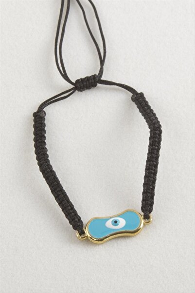 ZERO LAND Storozal Oval Nazar Macrame Braided Bracelet (63210) - Navy Blue