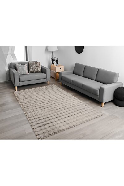 HOME AURAA Pebbles Shaggy Rug-Grey-160X230cm