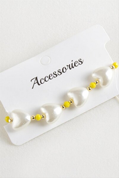 ZERO LAND سوار STOROZAL من خيوط المكرامية الكريستالية على شكل قلب (63105) - أخضر