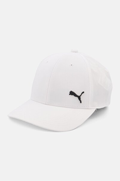 Puma Unisex Stretch Fit Brand Logo Cap, White
