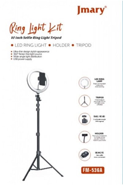 Jmary LED Ring Light 3 Colors for Professional Photography