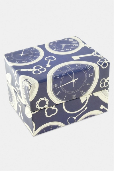 ZERO LAND علبة ساعة ستوروزال بنمط مميز (72139) - أزرق داكن