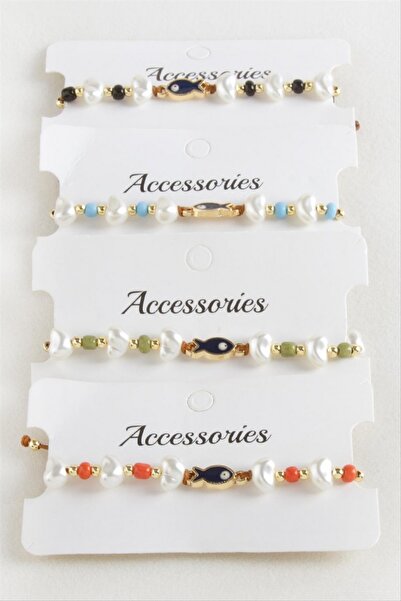 ZERO LAND Storozal Fish Pearl Bead Macrame Rope Bracelet (73346) - Green