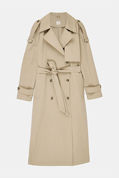 W Collection TAŞ UZUN TRENÇKOT