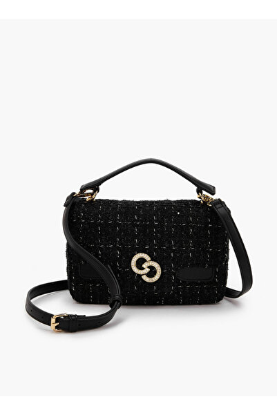 Celeste Textured Satchel Bag with Button Closure Ramadan Collection