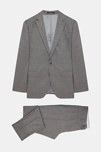 W Collection GRİ DÜĞMELİ TAKIM ELBİSE