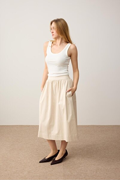Jimmy Key Stone Loose Woven Skirt