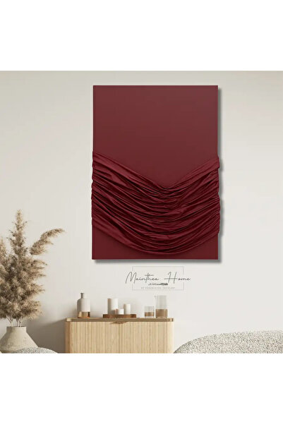 MAİNTHEAHOME Dokulu Alçı Tablo - Zamansız Drape | El Yapımı 3D Dekoratif Duva...