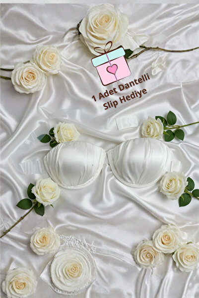 big mama Luxury Lace Bridal Bra - Strapless Underwear Set for Brides - Weddin...