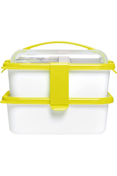 Omada YOUNG lunch box set with handle and cutlery 20x14.5x15.5 cm (1L+1L) San...