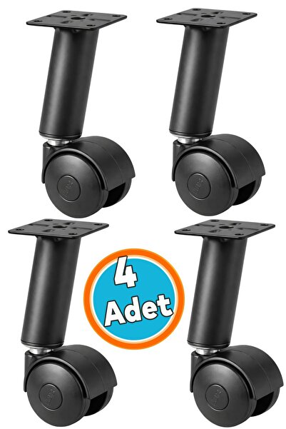 NZB (4 قطع) قاعدة أثاث معدنية بعجلات بلاستيكية، قاعدة طاولة قهوة، قدم متحركة،...