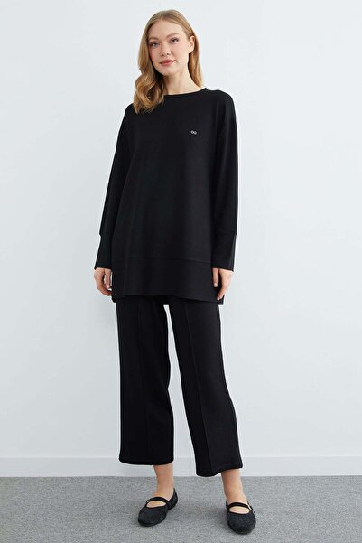 Fulla Moda Set din 2 piese Fullamodest, mărime mare, din modal, verde.