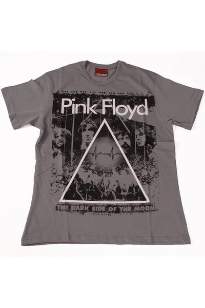 Atlantis Pink Floyd Dark Side Of The Moon Tişört Gri