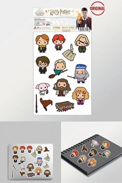 TOYFEST Harry Potter Manga Style Sticker Set 15X27Cm Licensed Waterproof Hd P...