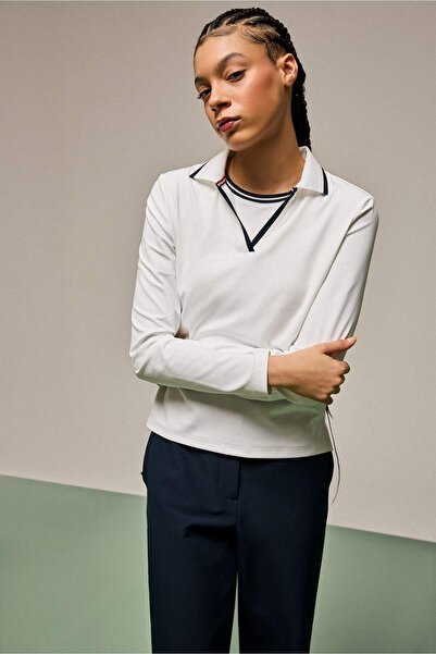 DeFacto Standard Fit Polo Collar Sportsman Long Sleeve Polo T-Shirt F9483Ax26Sp