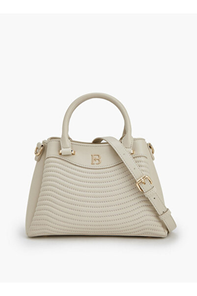 Flora Bella by Shoexpress Quilted Satchel Bag with Detachable Strap