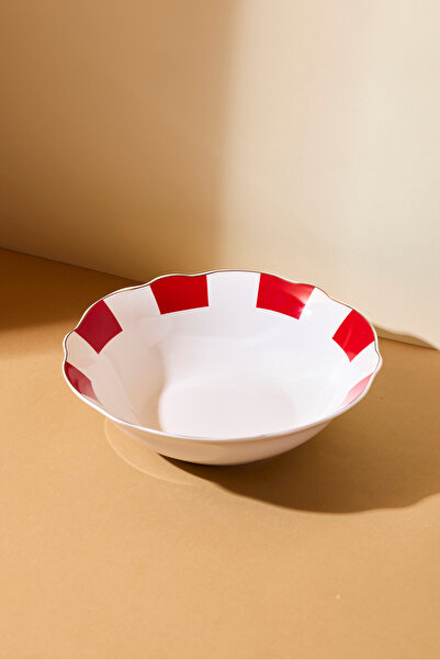 Perotti Red Bone Salad Bowl 25 cm