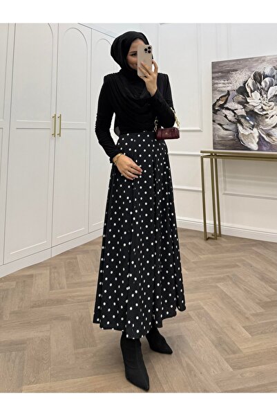 bezenstore PUANTİYELİ POPLİN ETEK