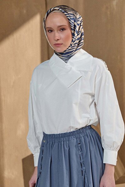 Setrms Mendil Yaka Pamuklu Gömlek