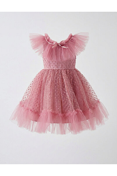 MiniKids Mandy tulle dress, pink