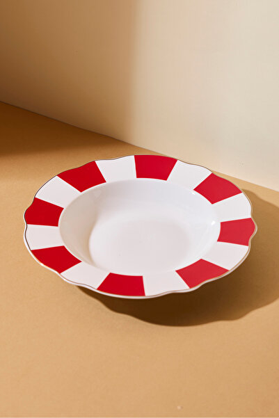 Perotti Red Bone Deep Plate 22 cm