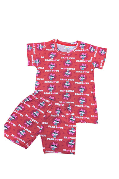 zahider Κοριτσίστικο καλοκαιρινό σετ πιτζάμες με σορτς από 95% βαμβάκι και λύκρα