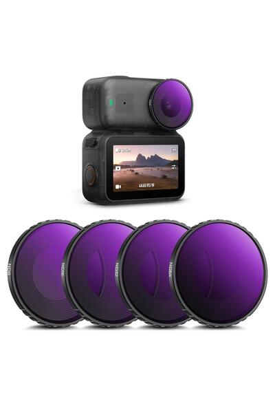 K&F CONCEPT DJI Osmo Nano Uyumlu 4 lü ND Filtre Seti / ND8 ND16 ND32 ND64