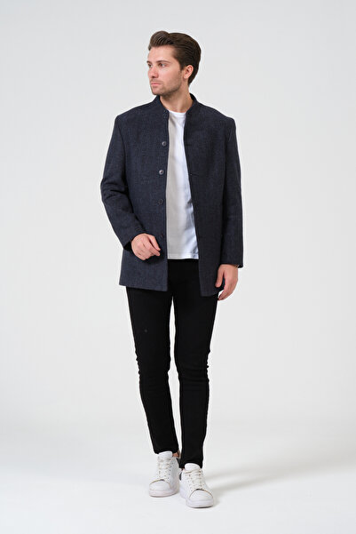 VALUE FASHION Erkek Slim Fit Kaşe Kaban, Ceket, Mont