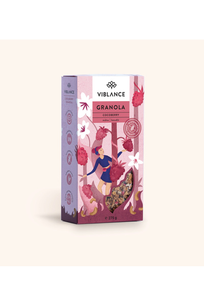 Viblance Granola fără gluten cu fructe de pădure Cocoberry, 275g