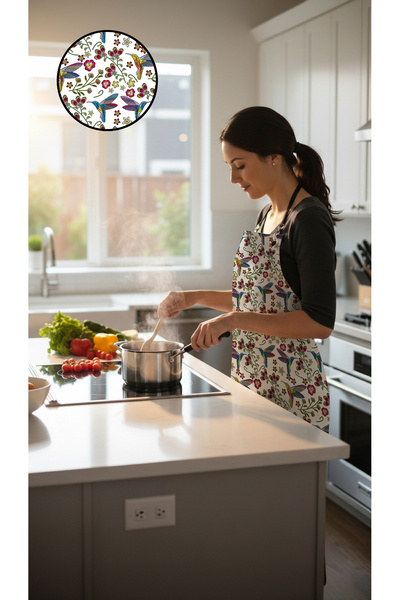 PALS TEKSTİL Kitchen Chef Apron Vegan Faux Leather