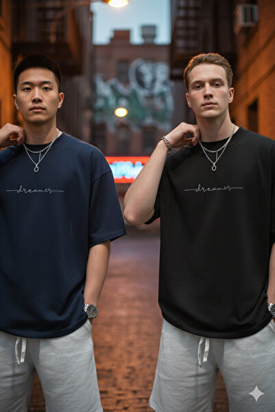 DAXİS Sportwear Company Σετ 2 μπλουζών Dreamer με στάμπα Oversize