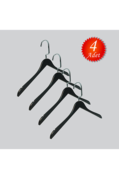 NYN Дерев'яний M001-Ç (Срібний гачок) Сорочка, футболка, блузка, сукня Вішалк...