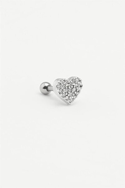 THE ORIGINALS Çelik Tragus Piercing Kalp Figürlü Zirkon Taşlı