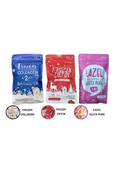 Gluta Frozen كبسولات ديتوكس وكولاجين مع لازيل