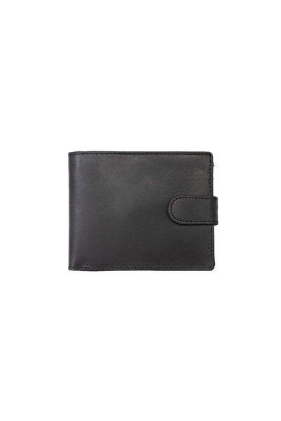 TORO NERO Men's wallet made of black genuine leather POIL