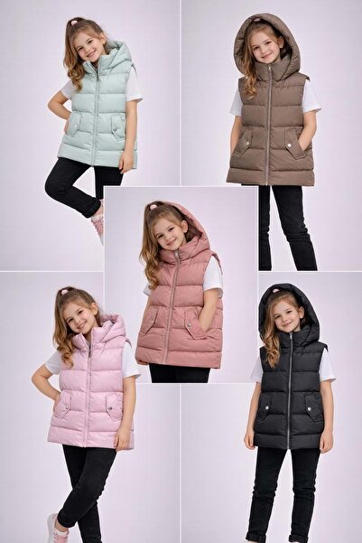gültekin bebe Asya Kids Kız Şişme Yelek 6-14 Yaş-5100480 - SU YEŞİLİ