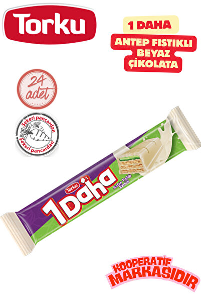 Torku 1 DAHA ANTEP FISTIKLI BEYAZ ÇİKOLATA 35 G * 24 ADET